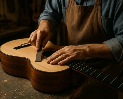 construcción de guitarras