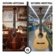guitarra artesanal e industrial