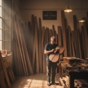 madera envejecida guitarra flamenca