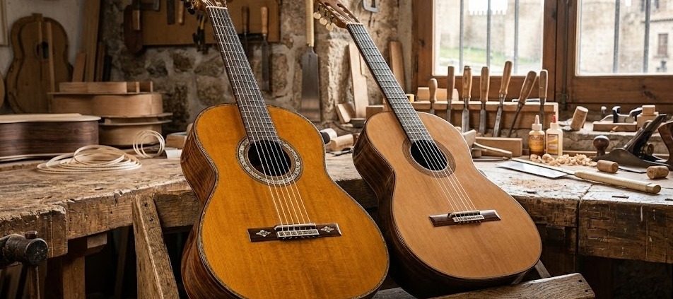 diferencia guitarras 1000€ vs 5000€