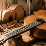 Guitarra con el paso del tiempo