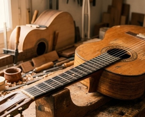 cómo envejece una guitarra