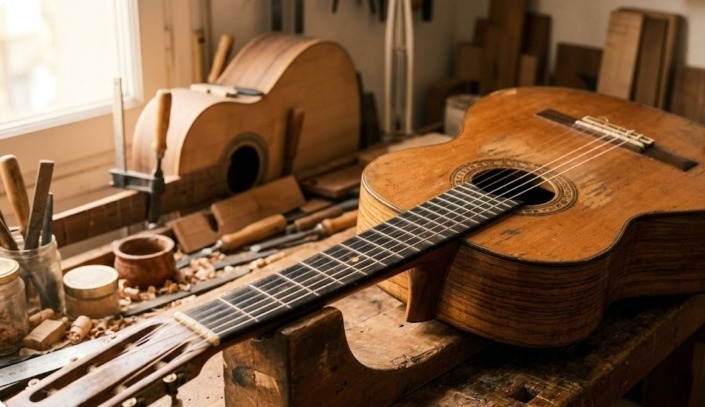 cómo envejece una guitarra