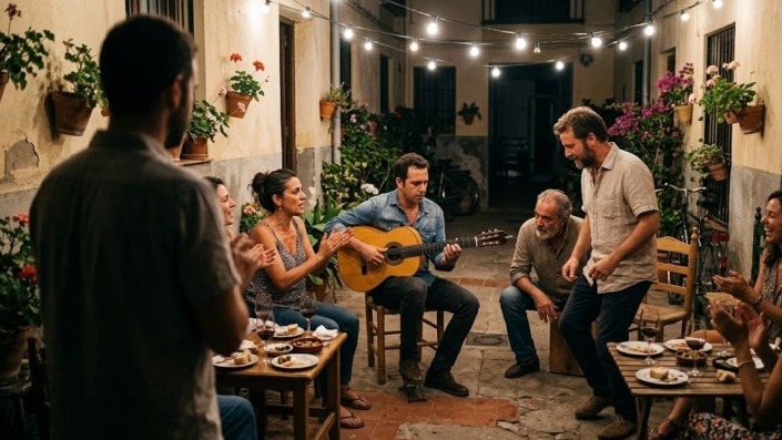 guitarra flamenca en verano